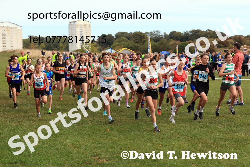 Boys and Girls under-13s, 2025 Farringdon Cross Country Relays, Sunderland. Photo: David T. Hewitson/Sports for All Pics